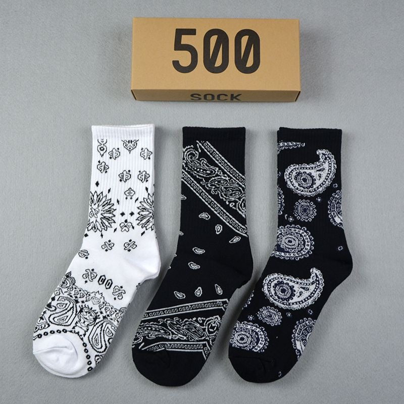 Men socks spring and summer long tube