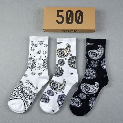 Men socks spring and summer long tube
