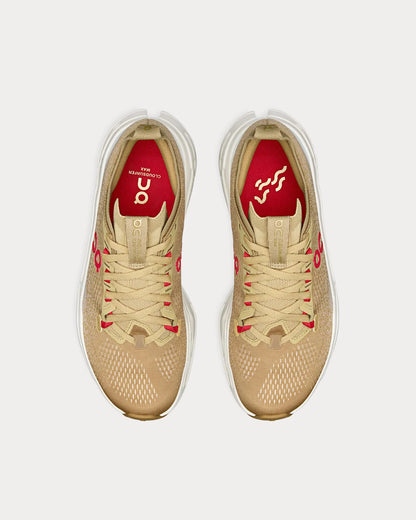 On 鈥�Cloudsurfer Max 鈥榊ear of the Horse鈥�Chai / Ivory Running Shoes